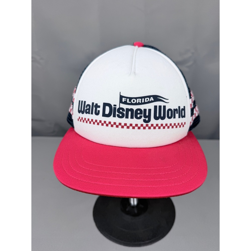 Vans x Disney Walt Disney World Florida Trucker Hat Red White Blue Snapback